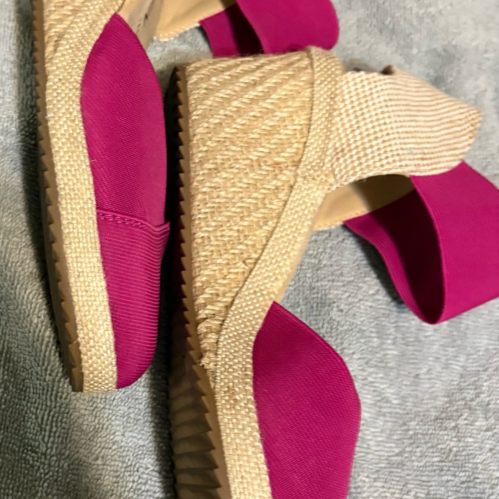 Anne Klein Zoey Round Toe Espadrille Wedge - SIZE 8 - Picture 5 of 8